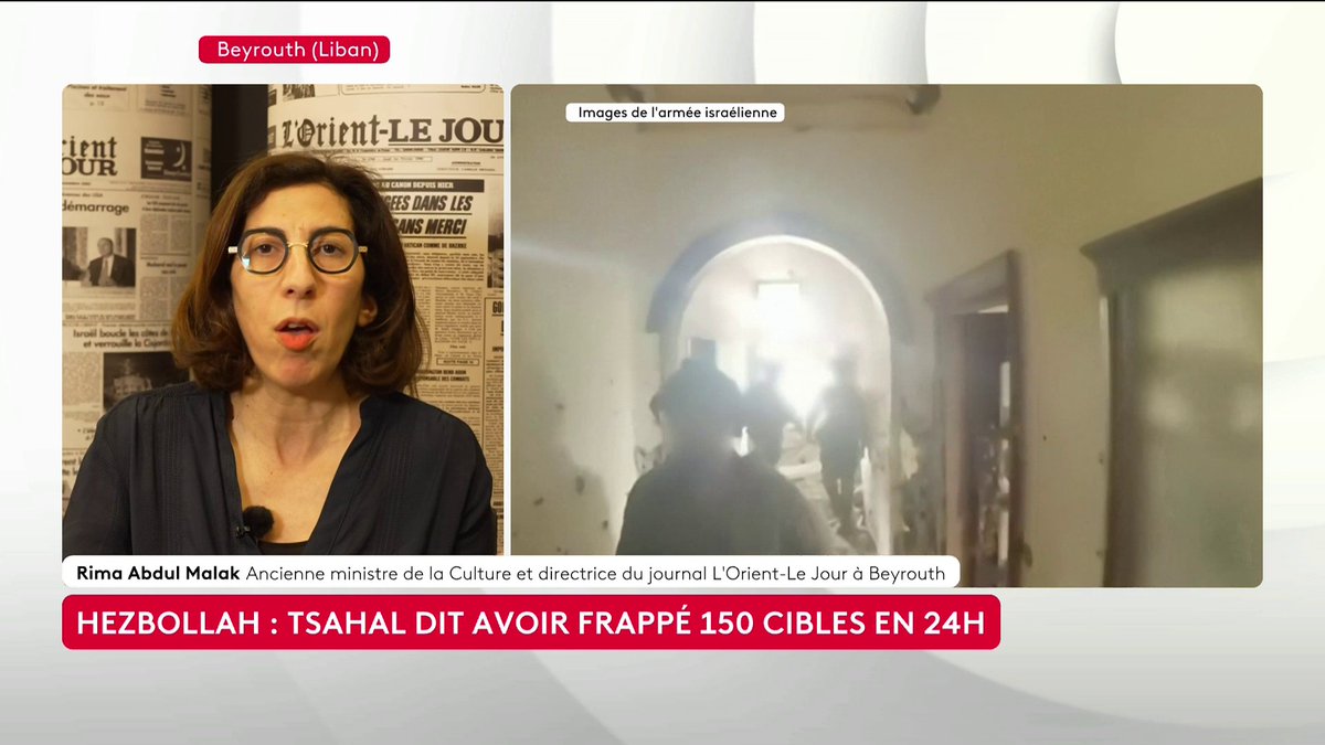 🔴 🗣️ "On ne peut pas être pour l'agresseur israélien au Liban [...] et on ne peut pas non plus être pour une milice armée par l'Iran qui est sur notre territoire", résume Rima Abdul Malak, directrice du journal L'Orient-Le Jour depuis Beyrouth. #ToutEstPolitique #Canal16