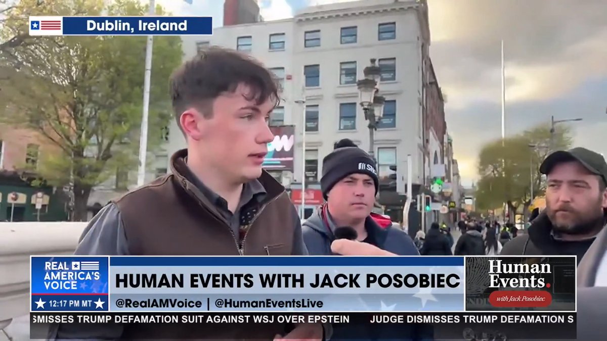 IMMIGRATION OVER THE PEOPLE: "WE HAVE THE MONEY, WE ARE JUST WASTING IT" Jack Posobiec asks a protestor in Ireland about the impact of migration: "It is a whole supply chain. There are billions of Euro being spent on...immigration services, going completely to waste!" Kev Posobiec