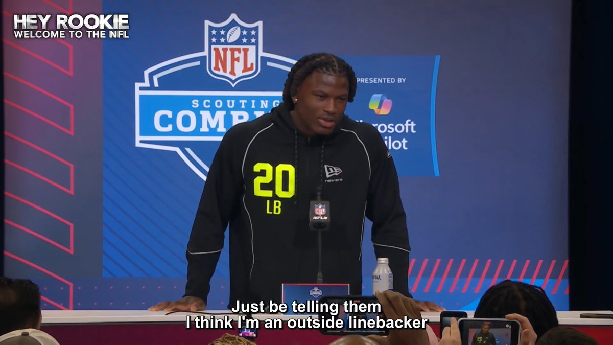 Arvell Reese made sure to specify his position at the Combine 🗣️ (via NFL Films) Arvell Reese | Ohio State Football #HeyRookie -- 3:30pm ET on ESPN2