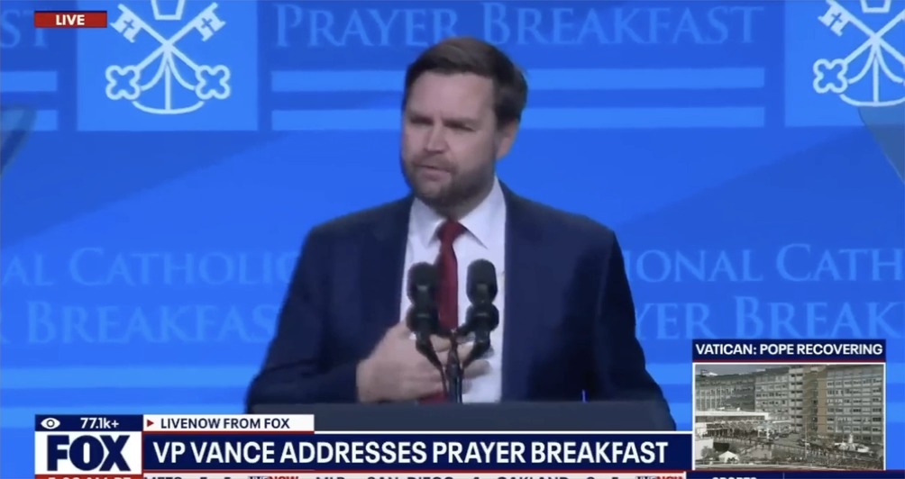 Vance: Where I think Trump’s policy is most in accord with the Catholic faith is that, more than any president of my lifetime, Trump has pursued a path of peace.