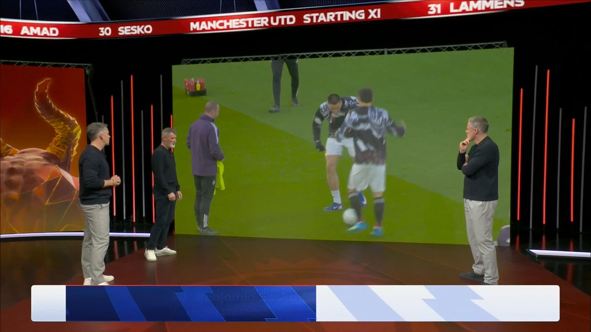 "He will find you." Roy Keane says Bruno Fernandes is the best in the world at picking the right pass 🧐