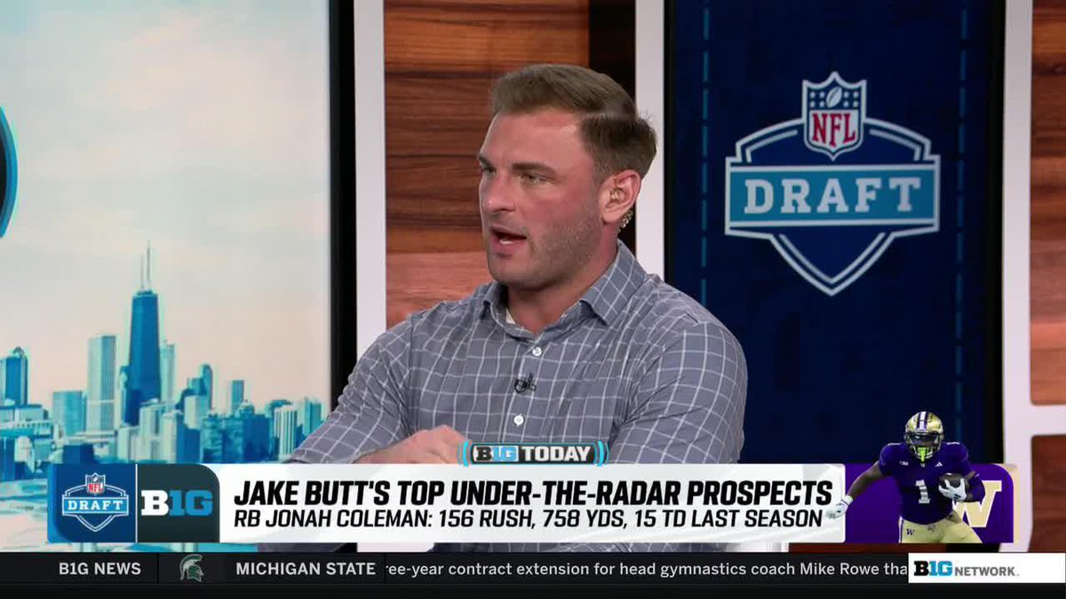 "He is going to make a franchise really, really happy." Jake Butt on Jonah Coleman's bright future in the NFL 🌟 #B1GToday