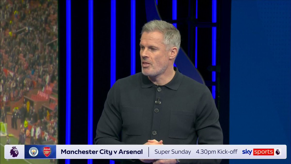 🗣️ Jamie Carragher: “A manager is not going to change now, after five or six years, in the next week. We know how Mikel Arteta will do it, his strengths are his back four & maybe Declan Rice, NOT his attack. They have not got an outstanding attacker.” ⛔️