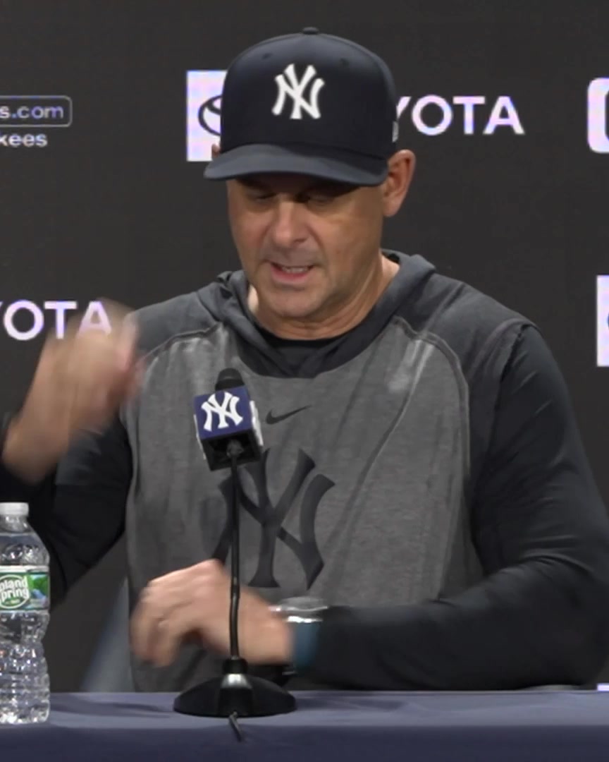 Aaron Boone on how the Yankees clubhouse is managing the 5-game losing streak: "Focused. Just diving into what we need to do to be successful tonight. I feel like there's a lot of confidence in the group that we'll know we'll get it going"