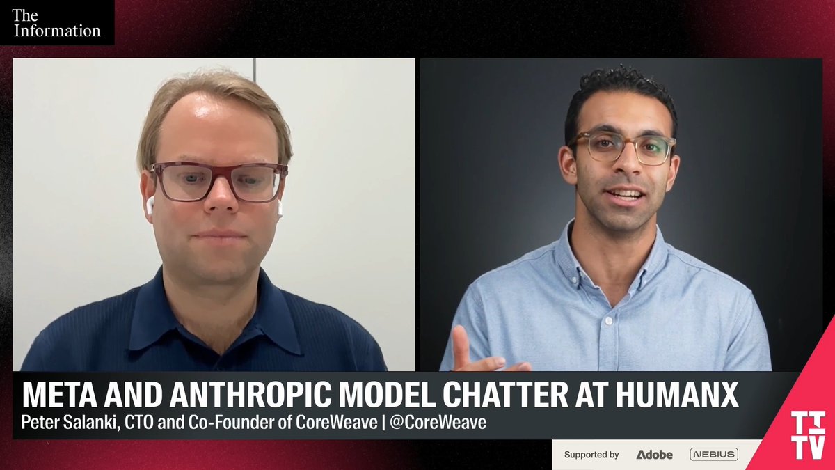 Bloomberg reported 50% of data center projects have either been delayed or canceled. CoreWeave CTO Peter Salanki says the demand is actually surging: "If you see someone canceling something, it's not because of demand, isn't there. It's kind of the opposite. They have decided they need to build something twice as big. Three times as big and somewhere else."
