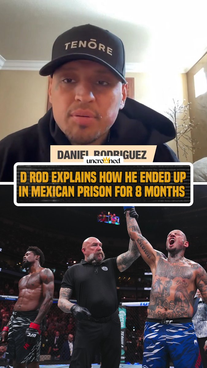Daniel Rodriguez says he was arrested 2 weeks after his win over Kevin Holland for having an ounce of marijuana in his car while crossing the border 😳 #HelwaniShow