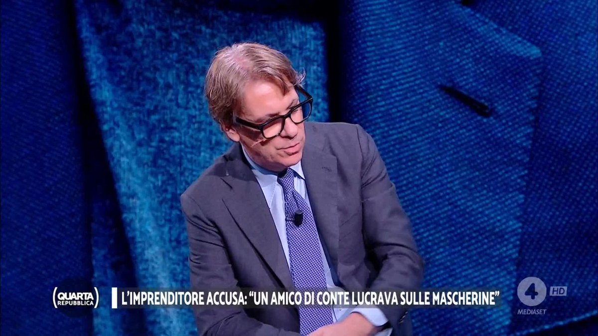 L'imprenditore accusa: "Un amico di Conte lucrava sulle mascherine." #quartarepubblica