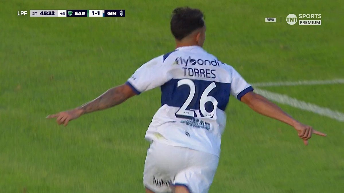 "Franco Torres": Porque convirtió el gol para la victoria de Gimnasia ante Sarmiento en el #TorneoApertura