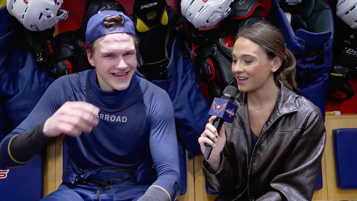 Ilya Protas is following the path of fellow Washington Capitals rookies: making an immediate impact on the ice 🧊 He caught up with Katie Florio to talk ice time, his first NHL point and the continued support on today’s #CapsRinkReport ➡️