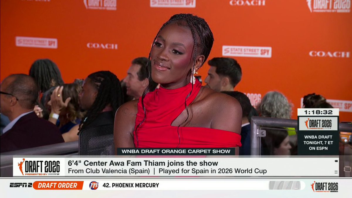 Awa Fam Thiam talks about what draft night means to her 👏 Watch the WNBA draft at 7 ET on ESPN and the ESPN App
