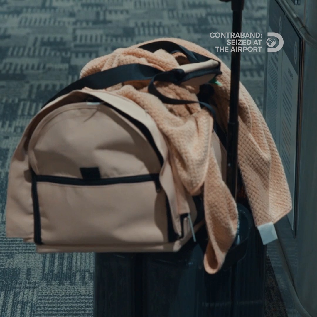 Two travelers carrying cats claim to be strangers, but she's carrying his passport and the officer isn't buying it. #Contraband: Seized at the Airport starts NOW on Discovery.