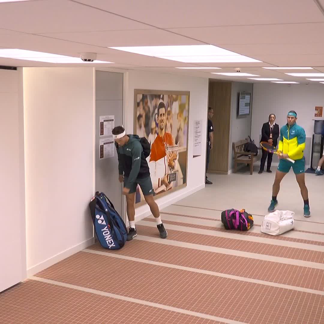 looking forward to part of Nadal’s Netflix documentary when he explains how he won his 14th French Open (2022) before the match even started by freaking out Casper Ruud with the most unnecessarily intense prematch warmup in the hallway before they walk out