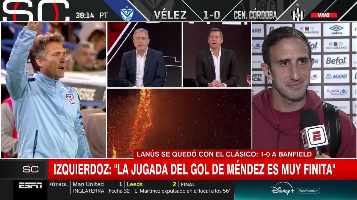 "YO SENTÍA ORGULLO DE VER LA BANDERA ESA QUE DESPLEGARON" 🏆 Luego de ganar el Clásico ante Banfield, el Cali Izquierdoz habló con #SportsCenter sobre la bandera viral del Granate: "LA ENVIDIA DEL SUR" 📺 #DisneyPlus Plan Premium