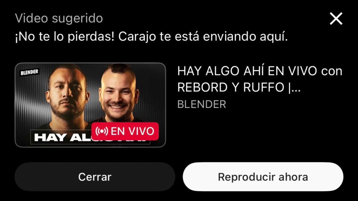 "Blender": Por la sugerencia de YouTube tras las fallas en la transmisión de Carajo