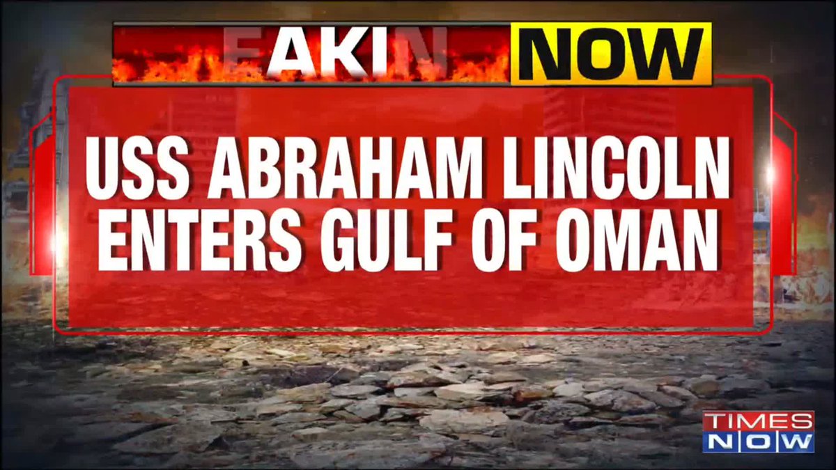 USS Abraham Lincoln enters Gulf of Oman - U.S carrier positioned near Strait of Hormuz - Carrier just 200 km from Iran coast - Closest U.S carrier approach to Iran so far Rishabh | ऋषभ | رشبھ & Amita Wadhwa🇮🇳 with details.