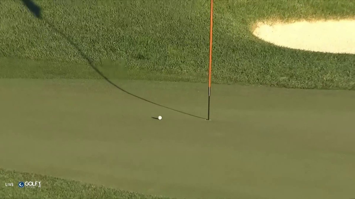 Surely what MacKenzie envisioned. Luke Stock of USC Men’s Golf using the slopes to perfection at Pasatiempo.