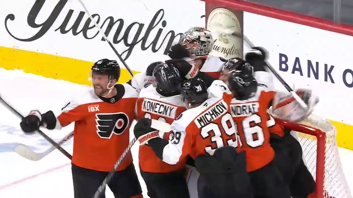 TYSON FOERSTER SCORES, DAN VLADAR MAKES THE SAVE, AND THE PHILADELPHIA FLYERS ARE IN THE #STANLEYCUP PLAYOFFS 🤩