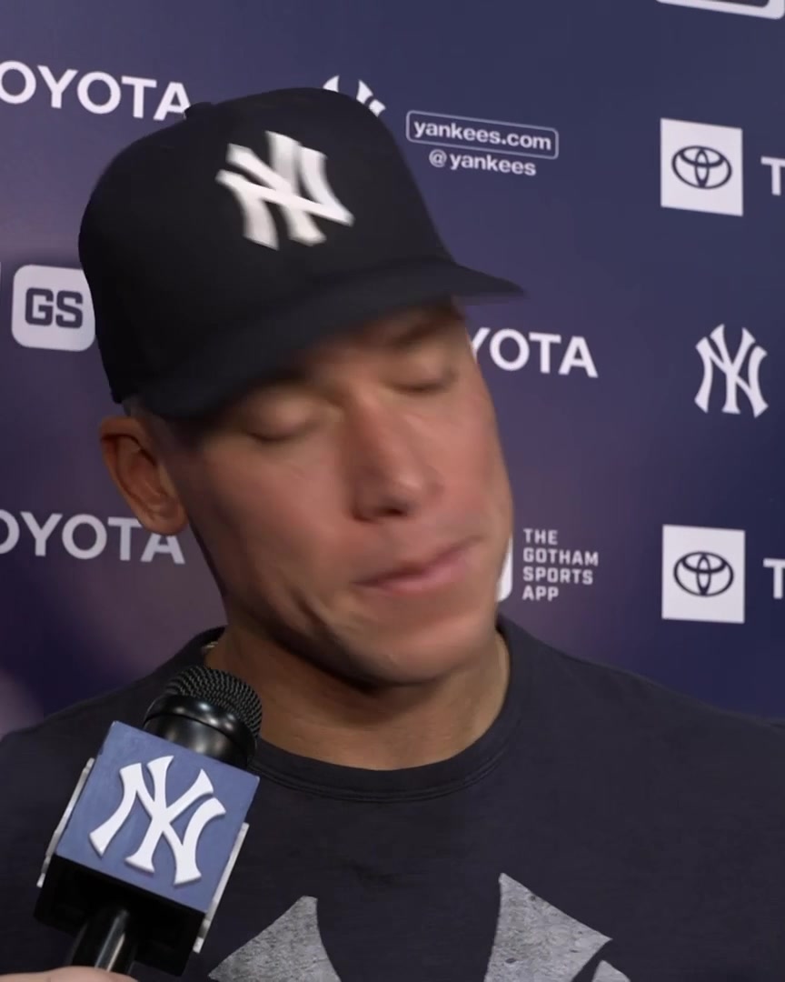 "I was going to talk some smack to him after the one he hit all the way to the warning track and say hit the weight room, but I didn't get a chance to" 😂 Aaron Judge talks about going head-to-head with Mike Trout tonight