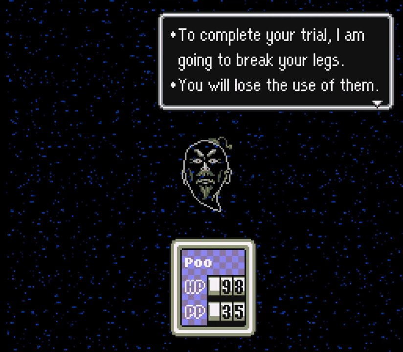 jeez earthbound that's a little brutal isn't it