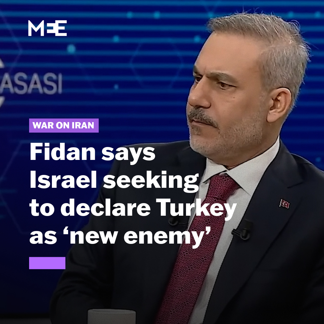 “After Iran, Israel cannot live without an enemy.” Foreign Minister Hakan Fidan, speaking to Anadolu Agency on Monday, said that Israel is seeking to declare Turkey as a “new enemy”