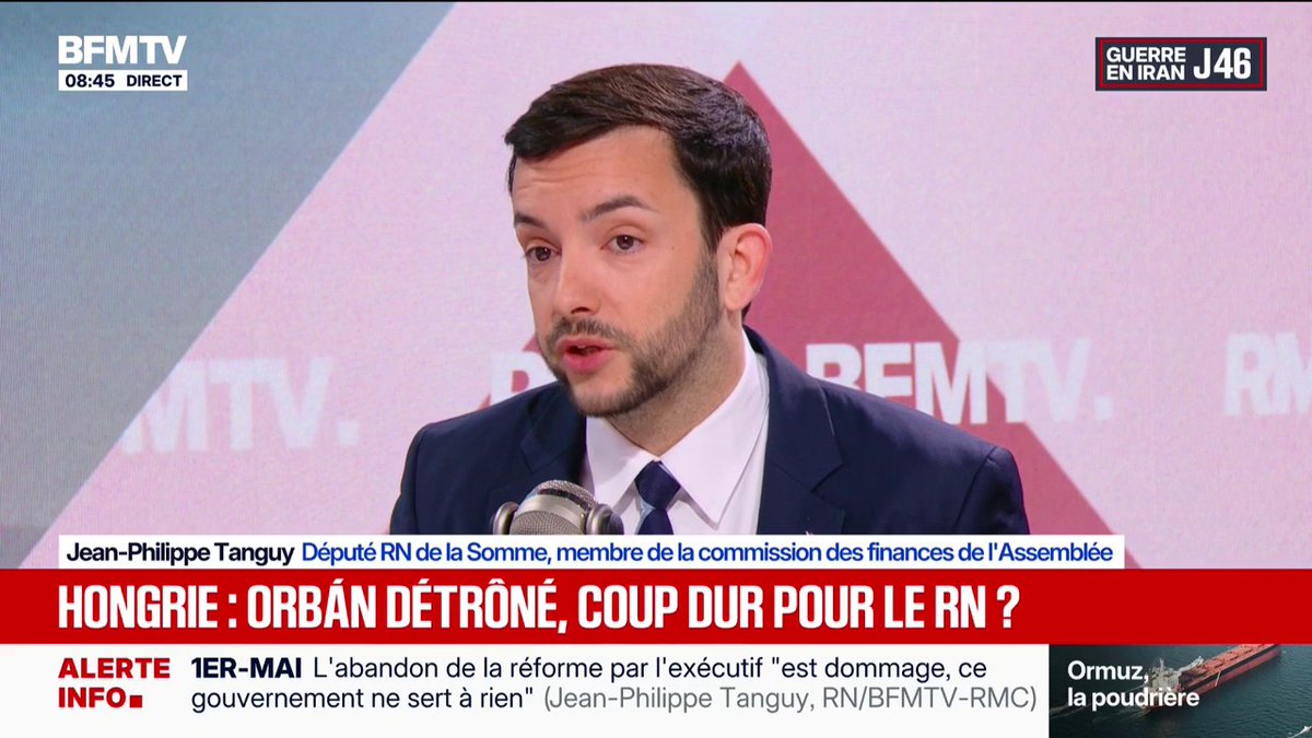 💬 "Entre Vladimir Poutine et l'Union européenne, on choisit l'Union européenne" ➡️ Jean-Philippe Tanguy (RN) à propos du gouvernement de Viktor Orbán, accusé d'avoir livré des informations confidentielles à la Russie