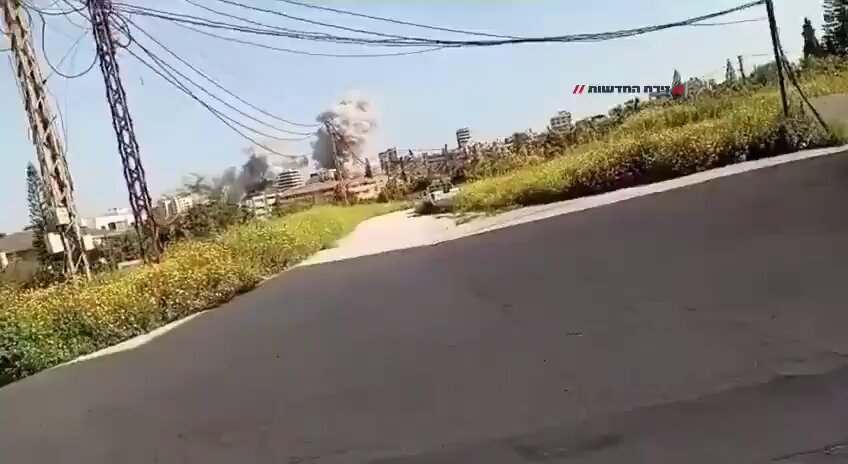 IDF strike in southern Lebanon's Tyre district.