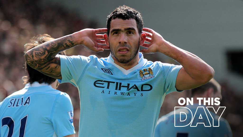 #OnThisDay: Norwich 1-6 #ManCity [2012] ⚽️ [51'] Andrew Surman - ⚽️ [18', 73', 80'] Carlitos Tevez ⚽️ [27', 75'] Sergio Kun Aguero ⚽️ [90'] Adam Johnson