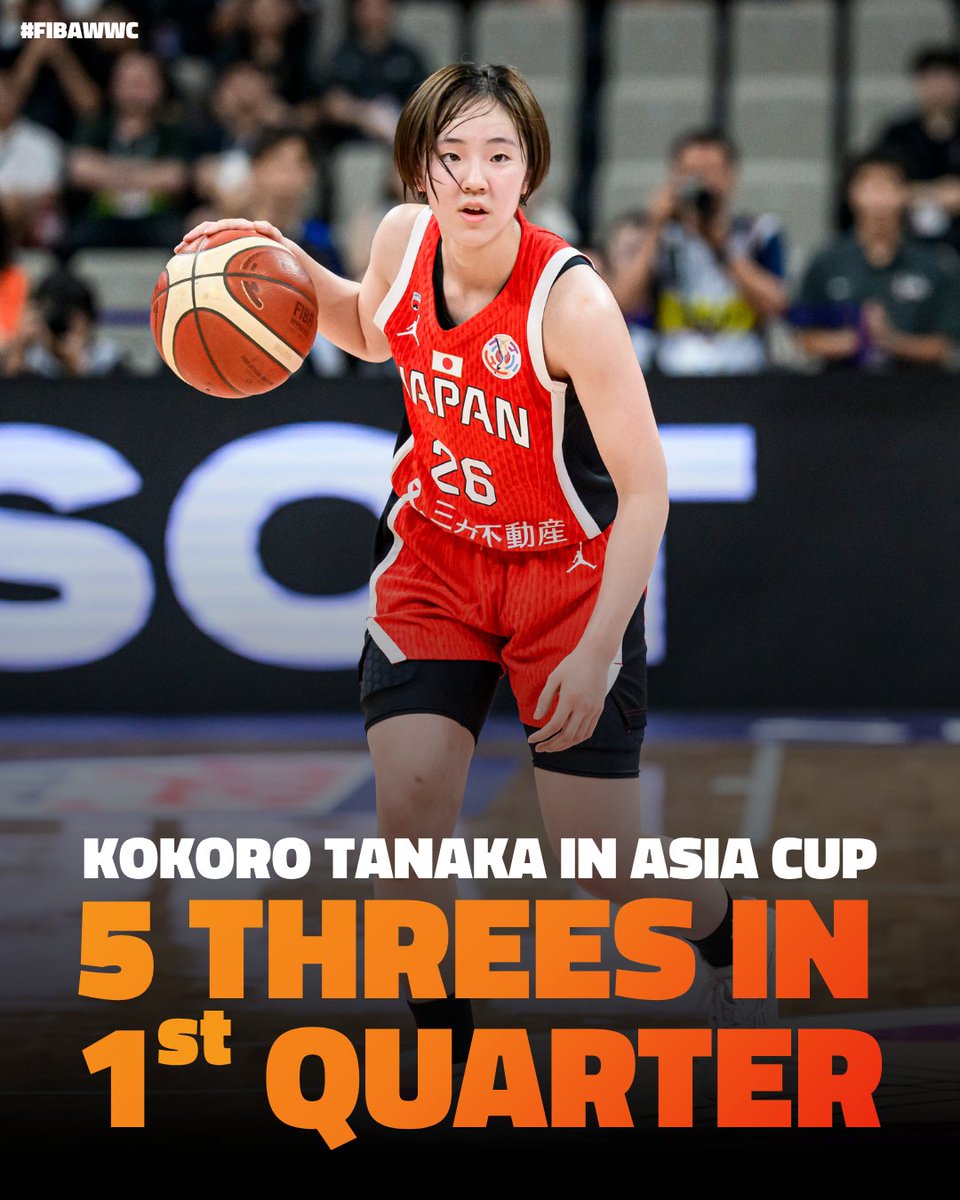 Remember when Kokoro Tanaka did THIS in #AsiaCupWomen? 🤯 She ended that game with 27 points, 5 assists, 2 steals, and 2 rebounds 🇯🇵