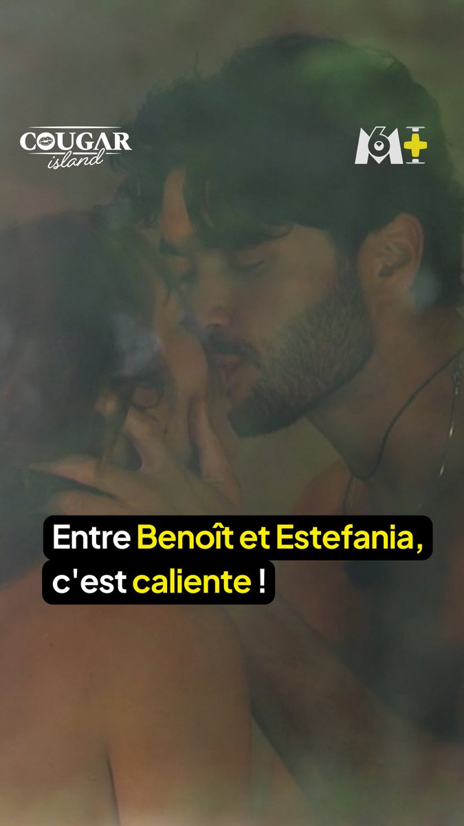 "Il fait une chaleur dans la pièce, j’essaye de me contrôler" 🥵 À l’abris des regards, Benoit et Estefania s’échangent un baiser #CougarIsland, disponible en streaming sur M6+