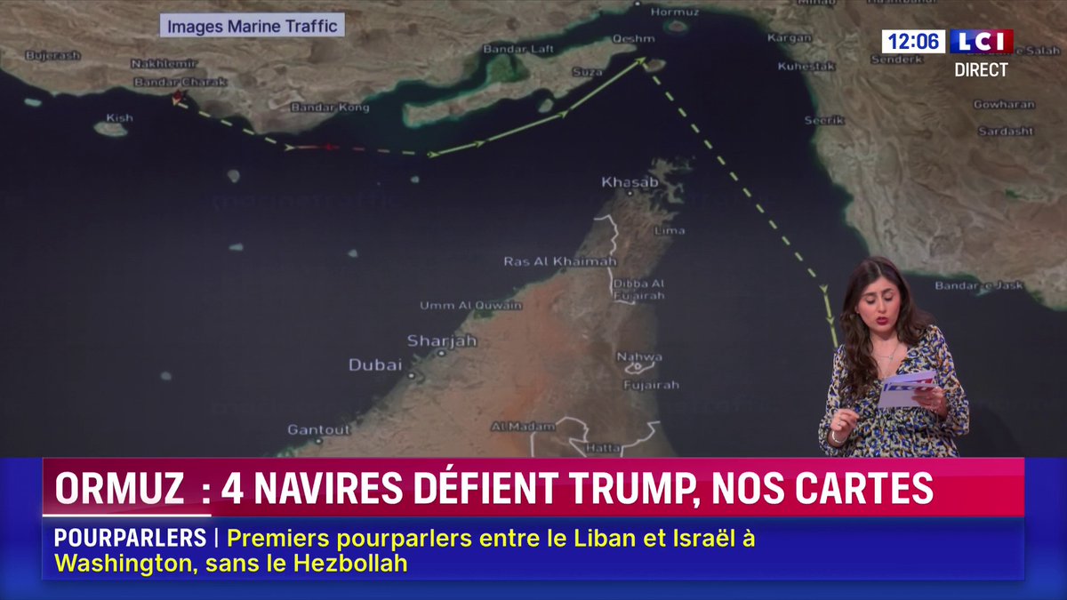 Détroit d'Ormuz : 4 navires défient Donald Trump ! ▶️ Les explications de Nivin Potros