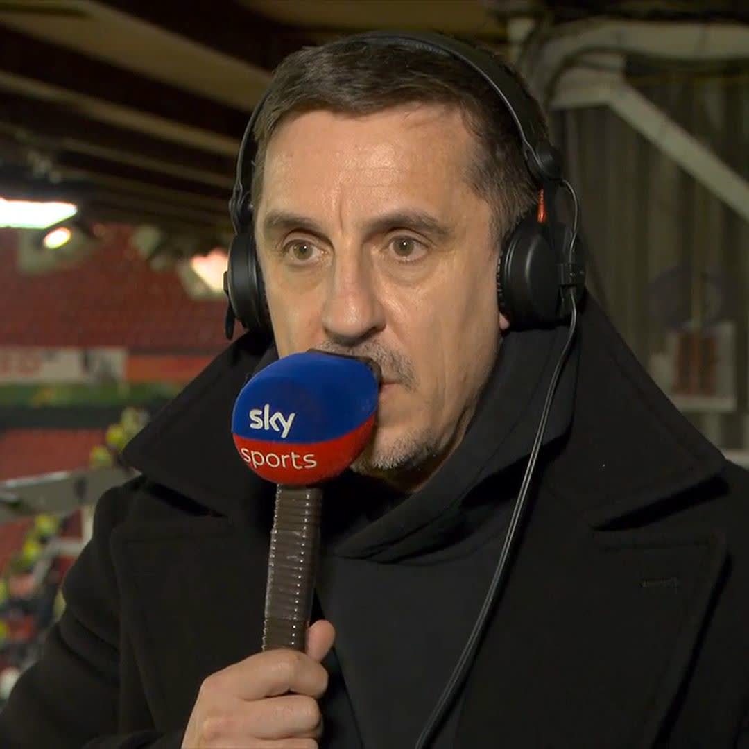 "That showed how far they are away in some ways" Gary Neville says the defeat to Leeds is a reality check for Manchester United 🎙️