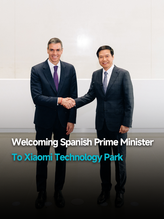 Honored to host Spanish Prime Minister Pedro Sánchez, at Xiaomi Technology Park.