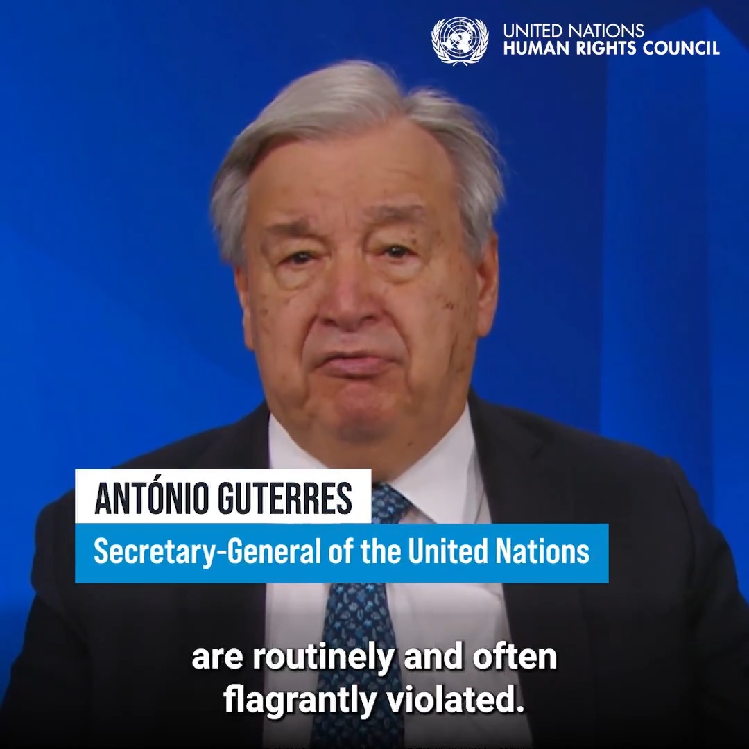 “The fight against racism is inseparable from the wider struggle for human rights and human dignity,” António Guterres, Secretary-General of the United Nations, told the 5th Permanent Forum on People of African Descent, taking place at United NationsGeneva from 14 to 17 April 2026. #FightRacism