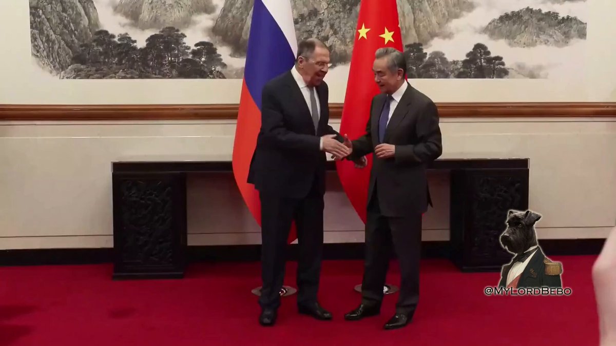🇷🇺🇨🇳 Russia's FM Sergey Lavrov with his Chinese counterpart Wang Yi in Beijing Lasting partners for years to come