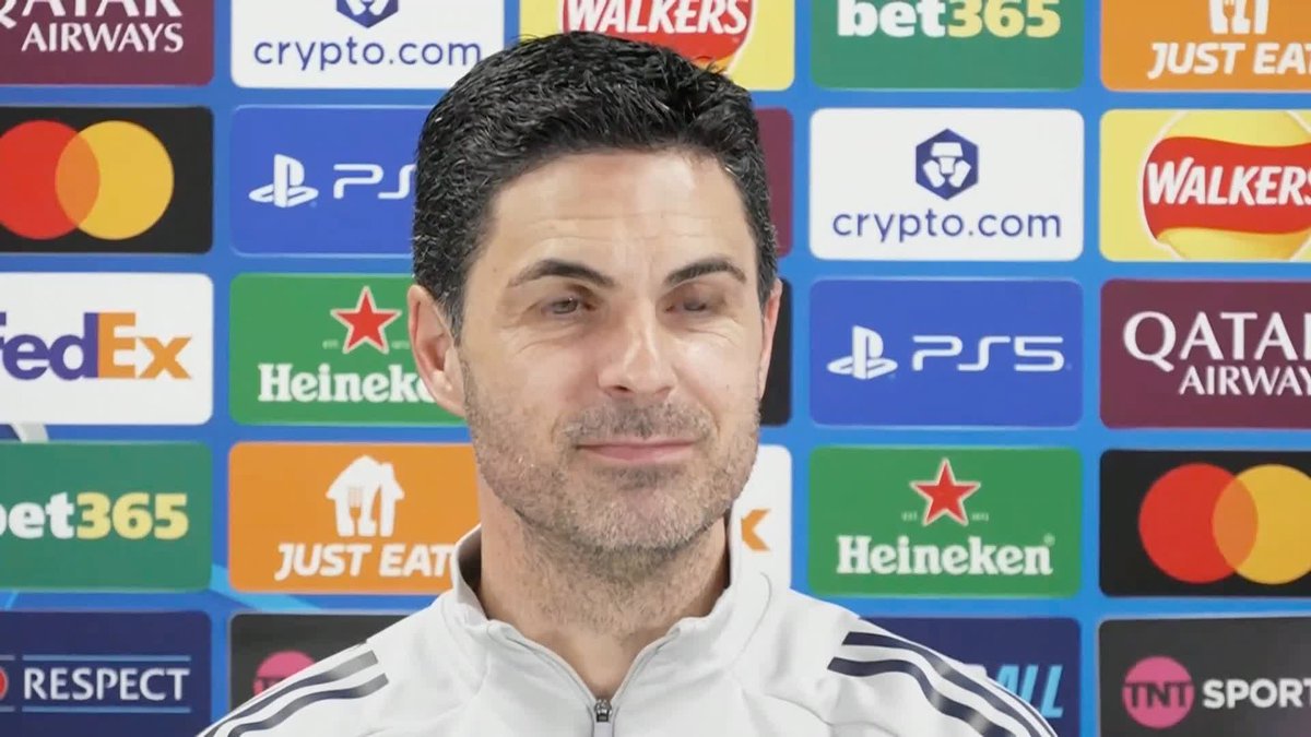 🗣️ Mikel Arteta says they will wait and see how Declan Rice is tomorrow as the Arsenal midfielder missed training today.
