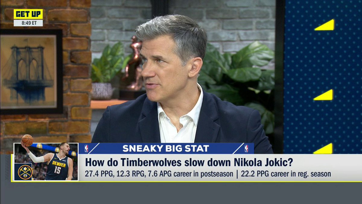"You don't slow him down. You gotta speed him up." —Alan Hahn on how the Timberwolves can defeat the Nuggets in the NBA playoffs 🏀