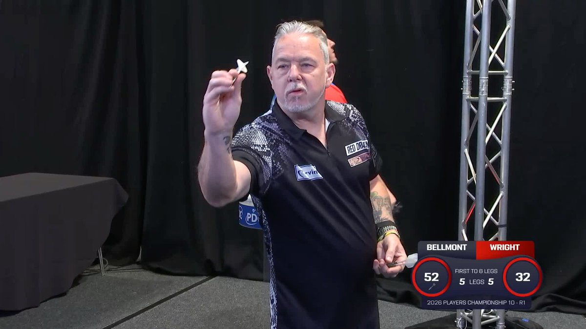 WRIGHT EDGES PAST BELLMONT! Peter Wright survives a strenuous battle against Stefan Bellmont, winning a last-leg decider to scrape into round two! 📺 #PC10