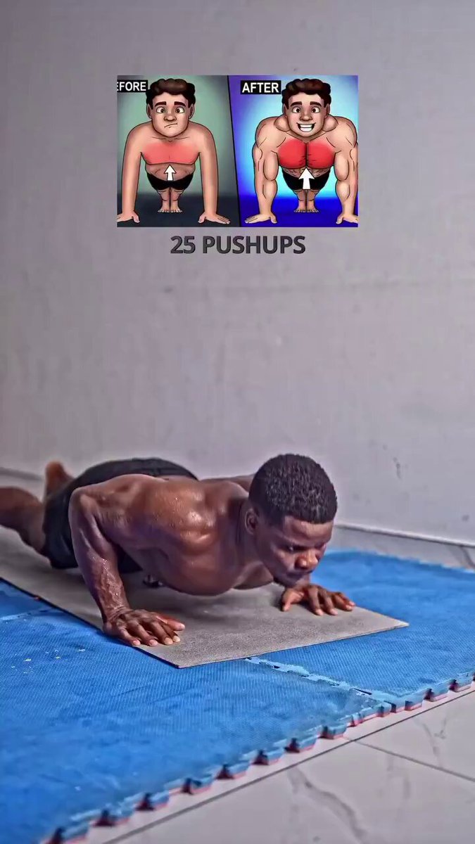 You don't need a Gym to grow a bigger chest! You could do it at home🏡!.you just need these 3 combos!🔥 25 normal push-ups 20 diamond push-ups 15 Decline push-ups 💪💪💪💪