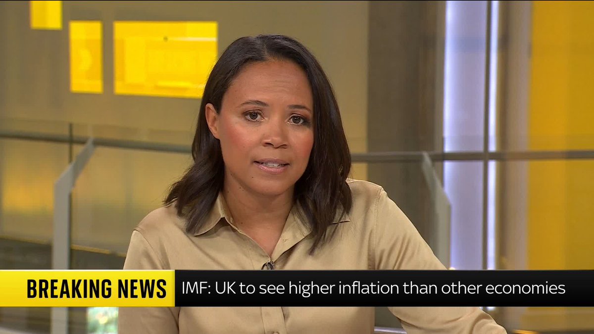 BREAKING: Britain's economic prospects have been downgraded more than any other major economy in the International Monetary Fund's (IMF) latest update on the state of the world. 📺 Sky 501 and YouTube