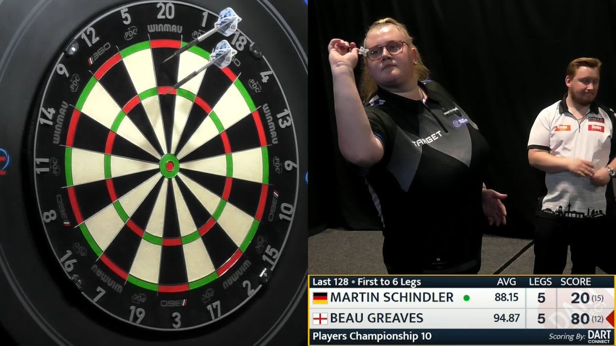 BEAU SINKS SCHINDLER! Beau Greaves adds another name to her impressive list of scalps this week! The 22-year-old edges past German number one Martin Schindler in a decider to make a winning start to #PC10!
