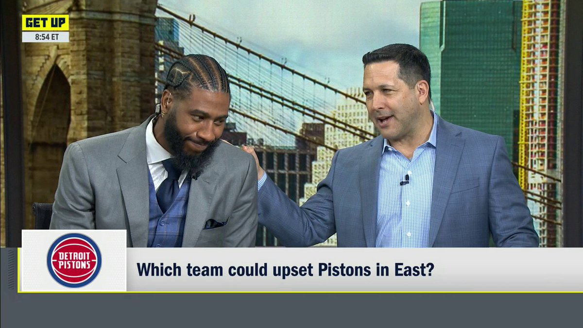 .Adam Schefter likes the Hornets to potentially upset the Pistons if they meet 👀 Iman. isn't buying it 🤣