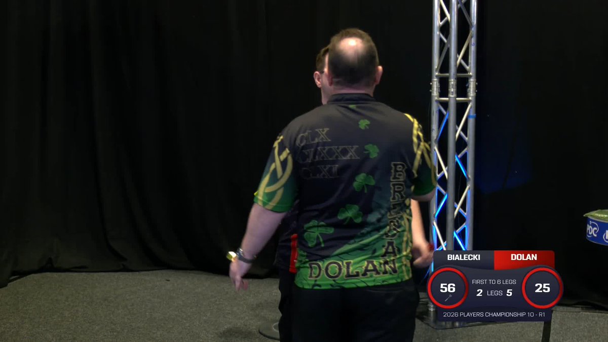 DOLAN DUMPS OUT BIALECKI! Sebastian Bialecki's hopes of a place at the World Matchplay have been hindered, as Brendan Dolan beats the Pole 6-2 in round one! 📺 #PC10