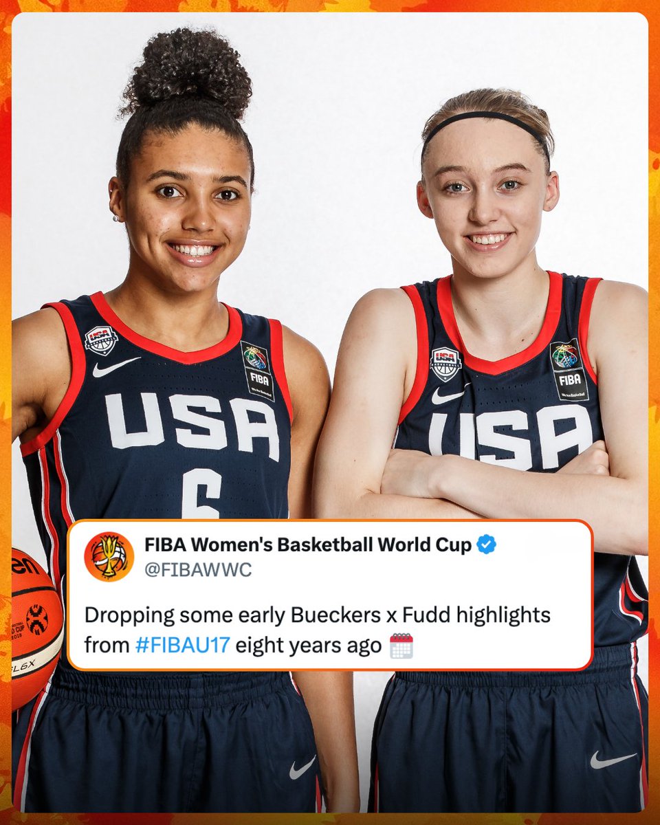 Dropping some early Paige Bueckers x Azzi Fudd highlights from #FIBAU17 Women's World Cup eight years ago 🗓️