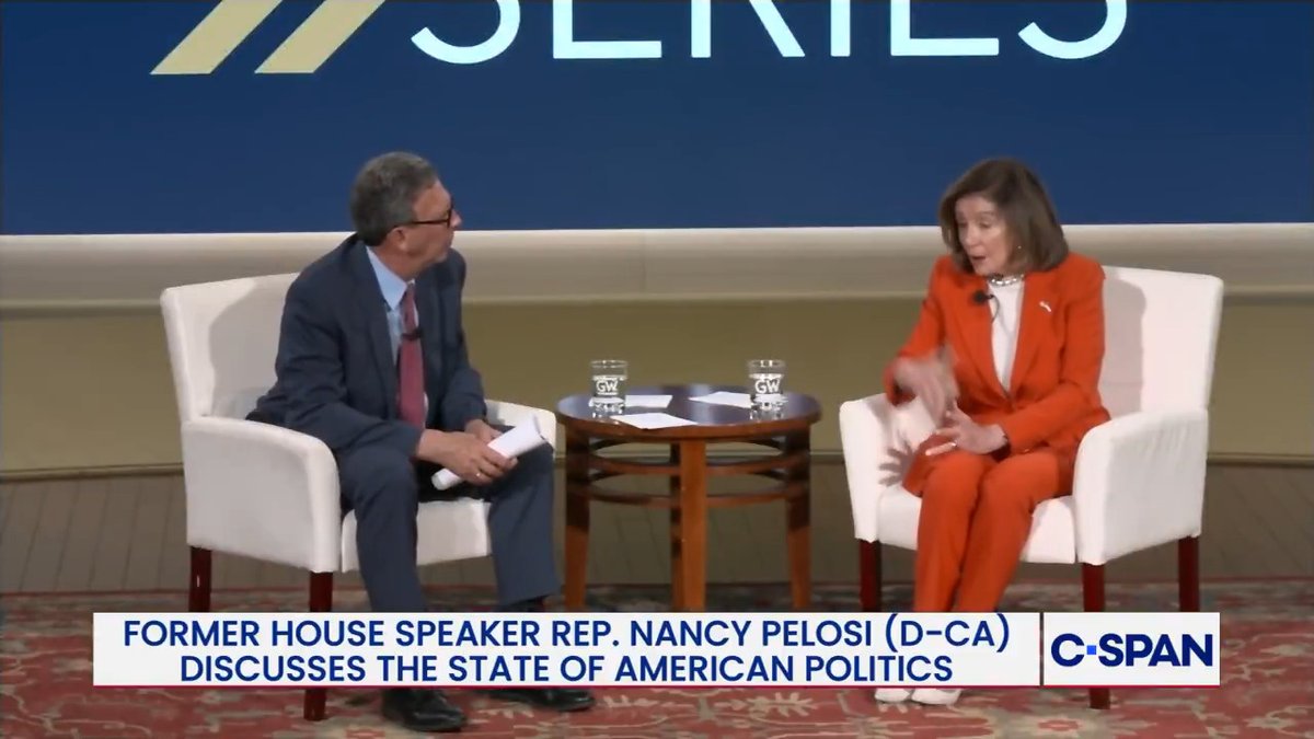 From last night: Frank Sesno on Rep. Eric Swalwell's resignation after sexual assault allegations: "Some Republicans and others are saying that Democrats turned kind of a blind eye." Nancy Pelosi: "That is absolutely not true."