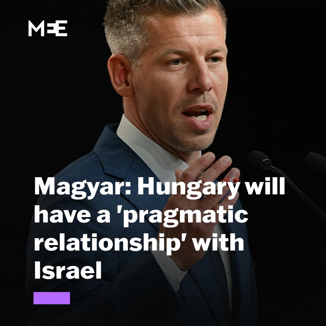 After a landslide victory in Sunday's election Hungarian opposition leader, Peter Magyar, said on Monday that Israel was an important economic partner with whom he aims to maintain "a pragmatic relationship".