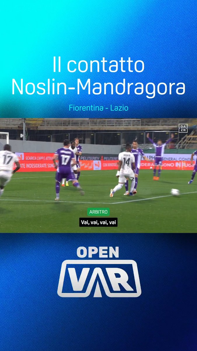 Contatto Noslin-Mandragora💥 Tommasi promuove Fabbri: “Bravo!” 👏 E aggiunge “Noslin accentua” ⚠️ E arriva il giallo 🟨 L’analisi dell’episodio e l’audio del VAR ad #OpenVAR, disponibile ora su #DAZN 📲