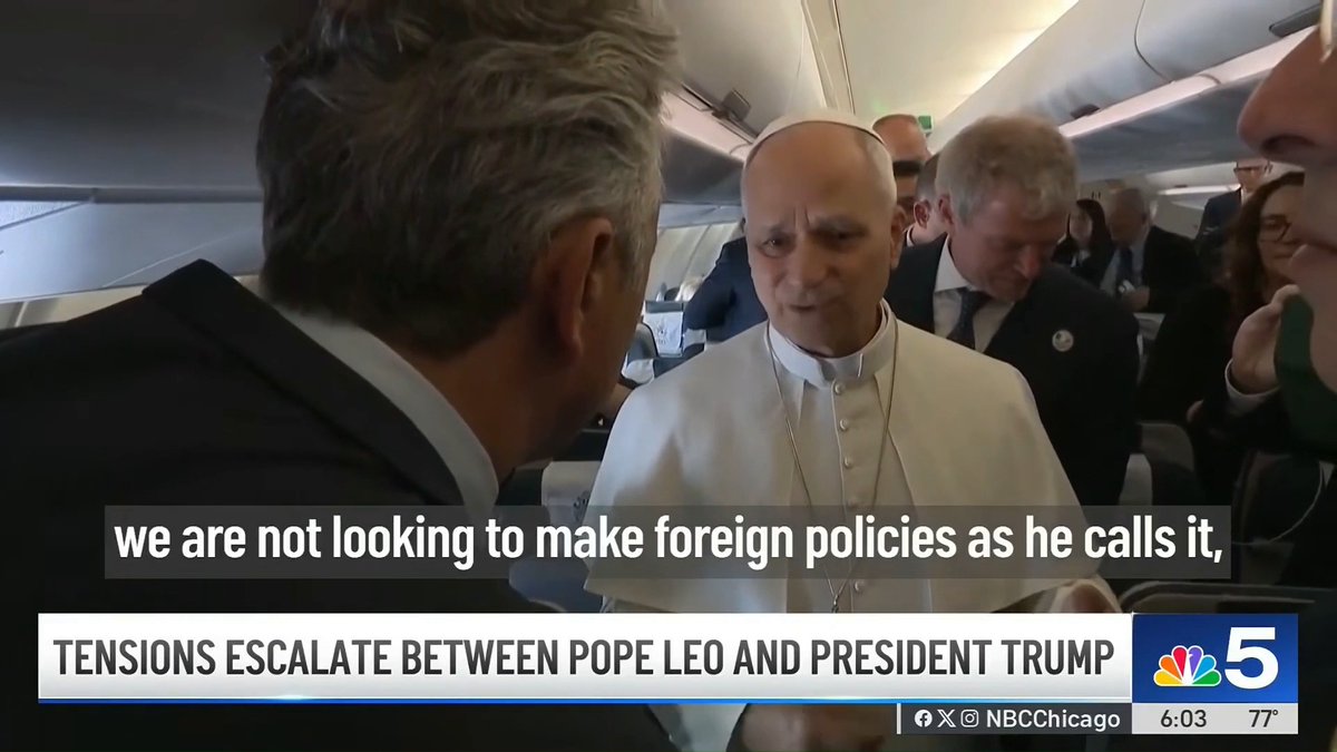 Look, I've had to eat my words before. But when you're wrong, you say so. President Trump was wrong here and he should apologize to Pope Leo.