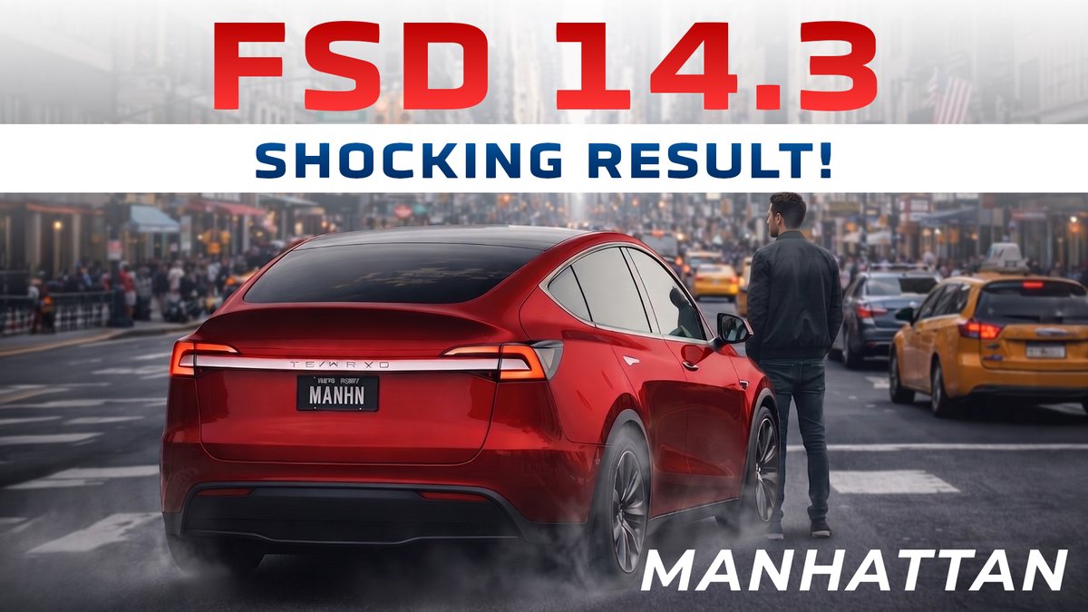Let’s be clear… after the crazy response on the first Manhattan video, here’s Part 2 of our FSD 14.3 Manhattan drive — and this one is even crazier. Spencer and I took my 2026 HW4 Model Y out for a full 2-hour drive through NYC, and it seriously delivered. This last 1-hour video is packed with wild moments that are gonna surprise you. We put FSD 14.3 through the scariest tests we could. We were honestly blown away by how it handled Spencer jumping in front of the car, crazy pedestrians, construction zones, road closures, hand gestures from workers, and so much more. The whole drive felt super smooth and seamless. Big thanks to Spencer for teaming up — go give him a follow!