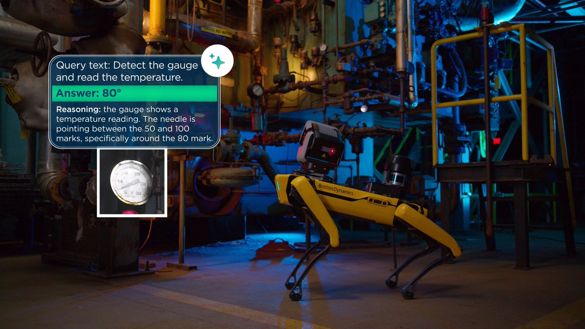 The introduction of AI Visual Inspections expanded what Spot and Orbit could tell you about your facility - now, AIVI-Learning powered by Google DeepMind Gemini Robotics unlocks a whole new level of visual intelligence for your robot. Learn more: