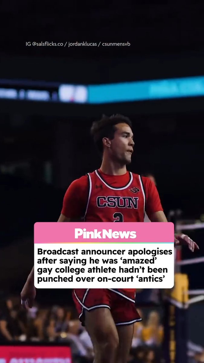 A broadcast comment targeting Jordan Lucas— a gay college volleyball player— has sparked backlash after former volleyball player Charlie Brande, who was commentating the match, said he was “amazed” the athlete hadn’t been punched over his on-court celebrations. The remark, made during an 11 April match between Cal State Northridge and UC Irvine, singled out Lucas’ expressive style of play, which was described on-air by Brande as “distasteful” and suggested it could provoke violence. Brande issued a public apology on the UC Irvine Men’s Volleyball Instagram page the following day (12 April), saying he “whole-heartedly” regretted the comment and acknowledged that “violence should never be acceptable or tolerated.” He added that he takes full accountability and intends to learn from the incident. Lucas, who is gay, declined to comment on the situation but confirmed his identity when approached by Outsports.